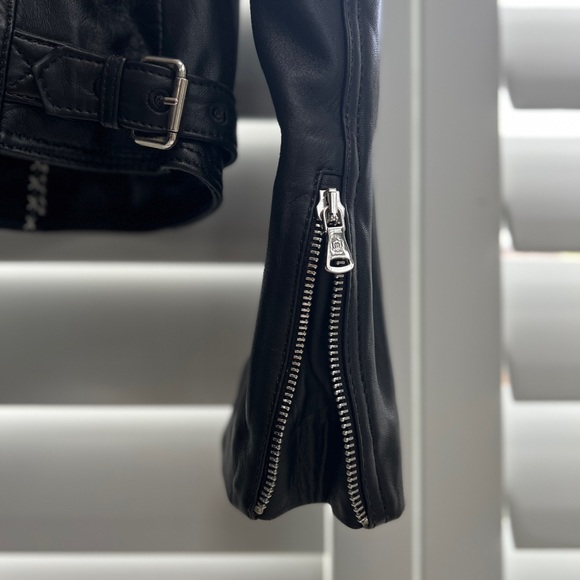 Leather Jacket XS - Massimo Dutti - Picture 9 of 11